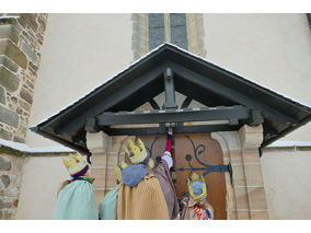 Aussendung der Sternsinger in Naumburg (© Karl-Franz Thiede)